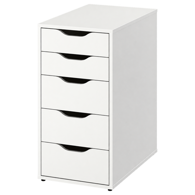 Uyumlu keson modeli: beyaz, beş çekmeceli IKEA ALEX 36 × 70 cm